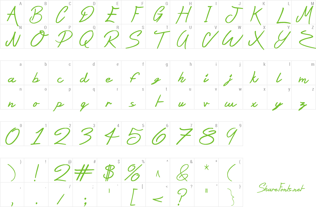 Font Silent Reaction preview